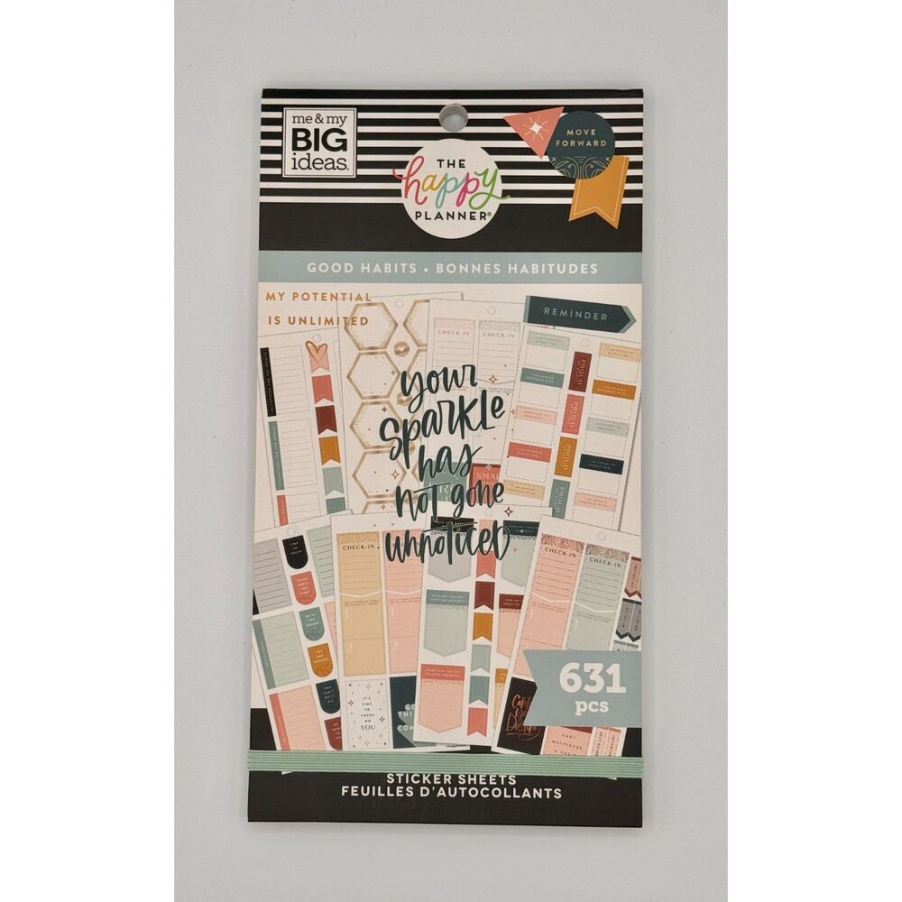 The Happy Planner Sticker Book, Good Habits, 631 pcs, NEW